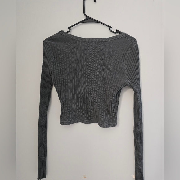Aerie Cropped Ribbed Cardigan - Picture 4 of 7